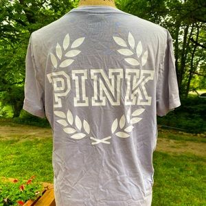 VS PINK Ivy Logo Short Sleeve Tee Shirt